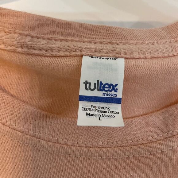 “Corks Are For Quitters” peach Short sleeve T-Shirt - NWT- L & XL available - Picture 5 of 5